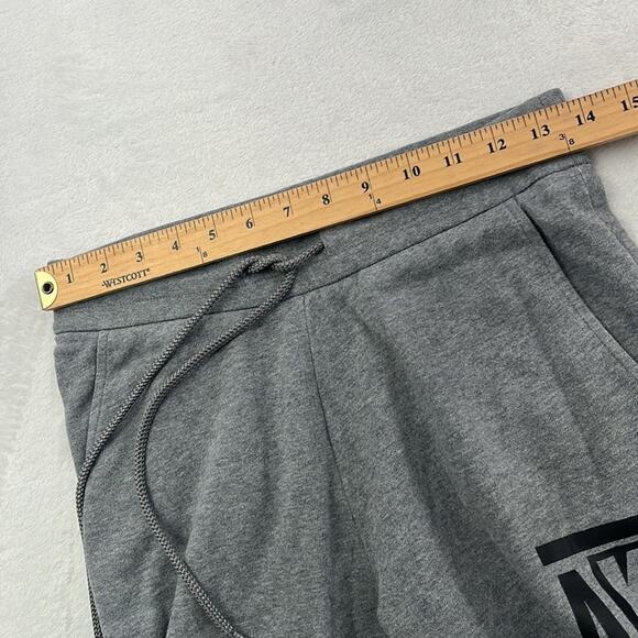 Armani Exchange S Gray Elastic Drawstring Jogger Cotton Blend Sweatpants - Picture 9 of 16